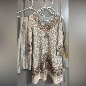 3pc Shalwar Kameez, FULLY EMBROIDERED! Pakistani Indian. Weddingshaadi guest eid
